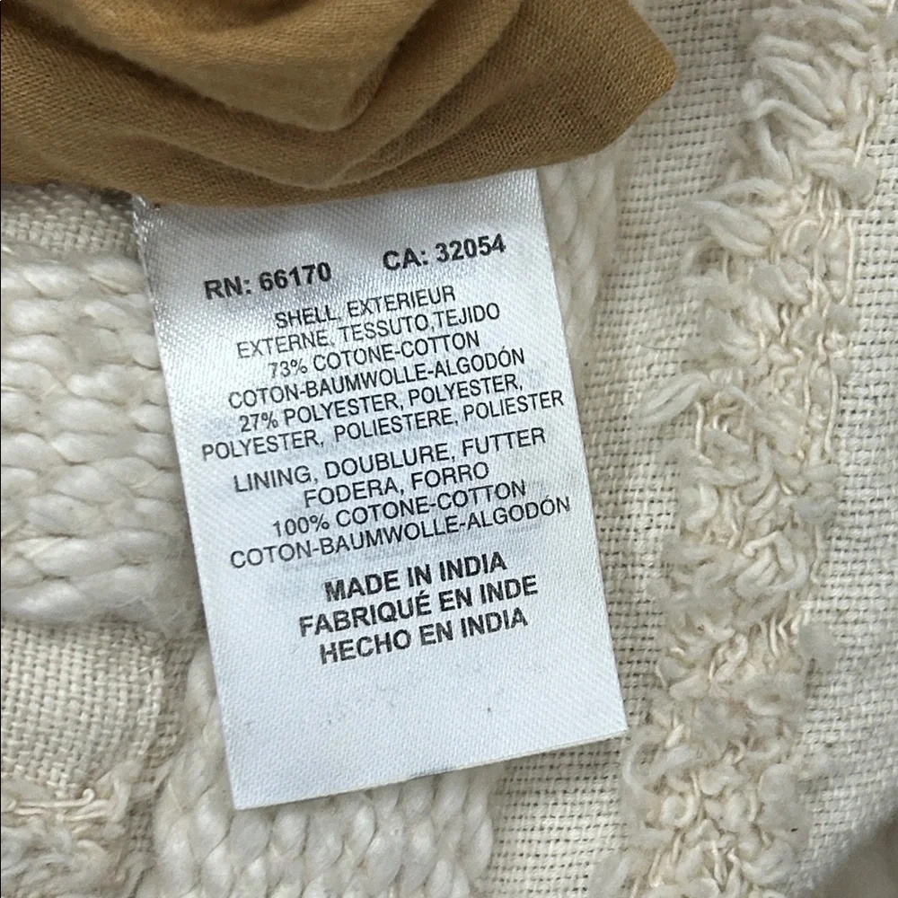 Anthropologie x Ollari Renee duster long open coat textured XL boho extra large